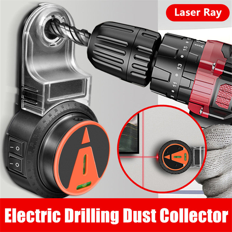 2 In 1 Electric Drilling Dust Collector with 360°Laser