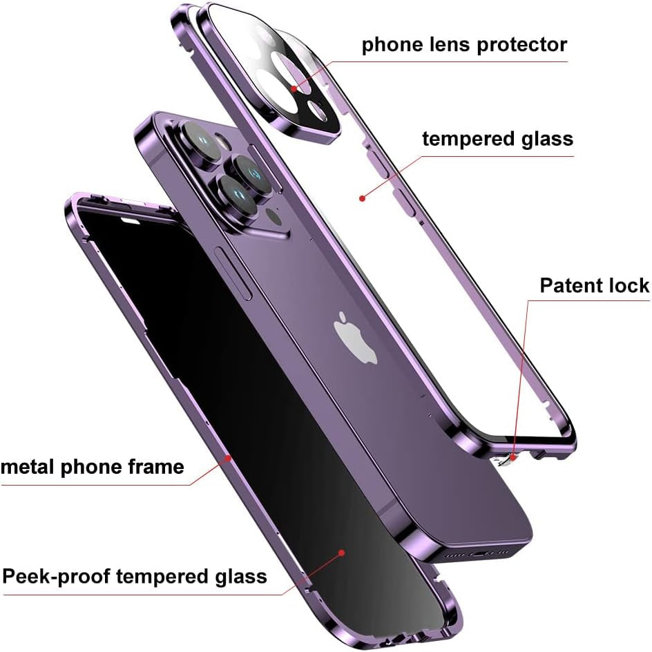 Anti-Peep Privacy Magnetic Adsorption Case for iPhone