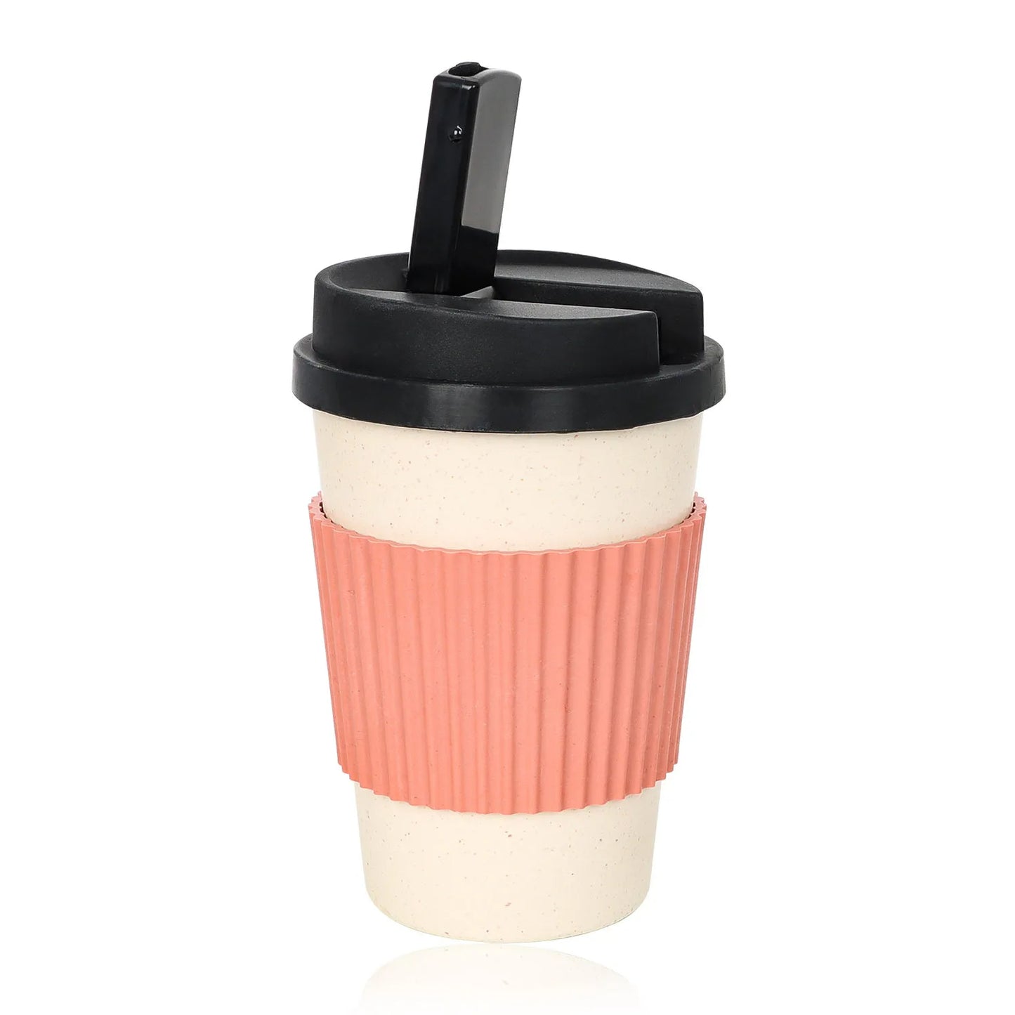 Biodegradable Coffee Cup with Pipe * Eco Friendly